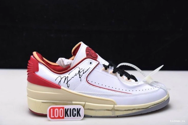 Cheap 2 Jordan Red DJ4375-106 Low SP White Off-White Retro 0714